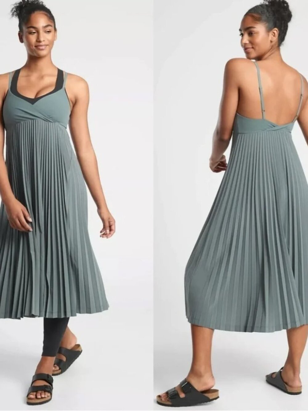 Athleta Pirouette Layering Dress Metropolis Grey XL